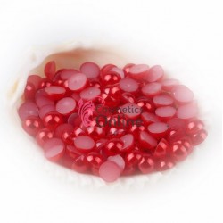 Perlute sidefate de unghii Rosii de 2mm - 600 bucati, Cod PPU011